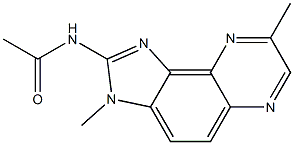 N-[3,8-Dimethyl-3H-imidazo[4,5-f]quinoxalin-2-yl]acetamide Struktur