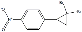 1-(4-Nitrophenyl)-2,2-dibromocyclopropane Struktur