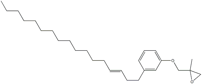 3-(3-Heptadecenyl)phenyl 2-methylglycidyl ether Struktur