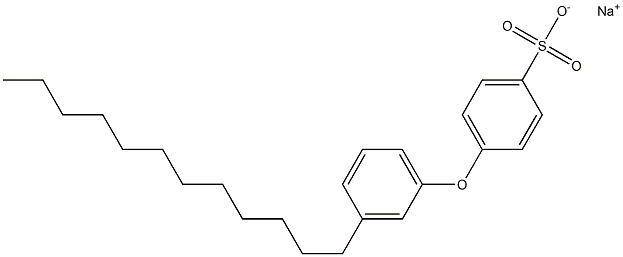 4-(3-Dodecylphenoxy)benzenesulfonic acid sodium salt Struktur