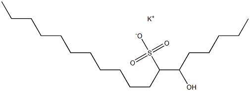 6-Hydroxyoctadecane-7-sulfonic acid potassium salt Struktur