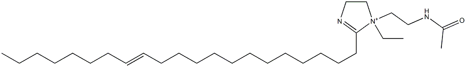 1-[2-(Acetylamino)ethyl]-1-ethyl-2-(13-henicosenyl)-2-imidazoline-1-ium Struktur