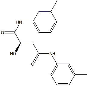 [R,(+)]-2-Hydroxy-N,N'-di(m-tolyl)succinamide Struktur