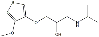 3-(Isopropylamino)-1-[(4-methoxythiophen-3-yl)oxy]propan-2-ol Struktur