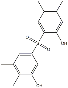 2,3'-Dihydroxy-4,4',5,5'-tetramethyl[sulfonylbisbenzene] Struktur