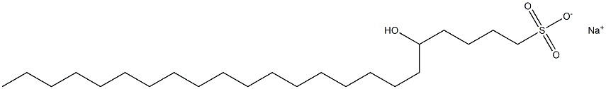 5-Hydroxytricosane-1-sulfonic acid sodium salt Struktur