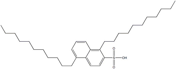 1,5-Diundecyl-2-naphthalenesulfonic acid Struktur