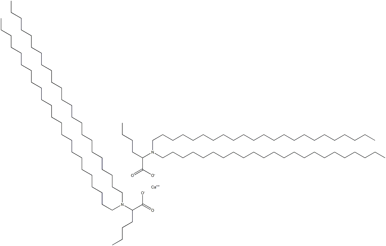 Bis[2-(ditricosylamino)hexanoic acid]calcium salt Struktur