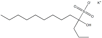 4-Hydroxytridecane-4-sulfonic acid potassium salt Struktur