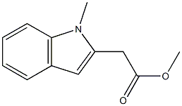 1-Methyl-1H-indole-2-acetic acid methyl ester Struktur