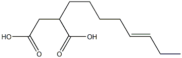 2-(5-Octenyl)succinic acid Struktur