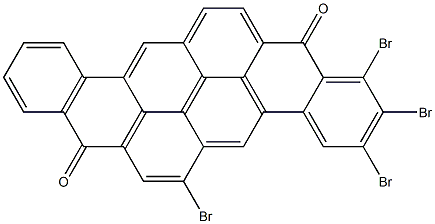 1,2,3,6-Tetrabromo-8,16-pyranthrenedione Struktur