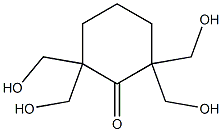 2,2,6,6-Tetrakis(hydroxymethyl)cyclohexanone Struktur