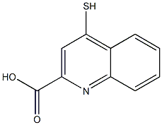 4-Mercaptoquinoline-2-carboxylic acid Struktur