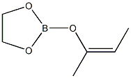 2-[(Z)-1-Methyl-1-propenyloxy]-1,3,2-dioxaborolane Struktur