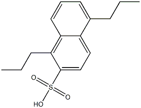 1,5-Dipropyl-2-naphthalenesulfonic acid Struktur