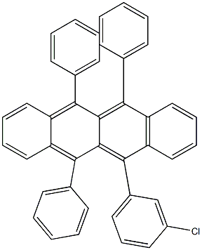 5-(3-Chlorophenyl)-6,11,12-triphenylnaphthacene Struktur