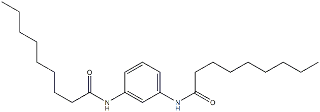 N,N'-Bis(1-oxononyl)-m-phenylenediamine Struktur