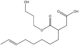 2-(6-Octenyl)succinic acid hydrogen 1-(3-hydroxypropyl) ester Struktur