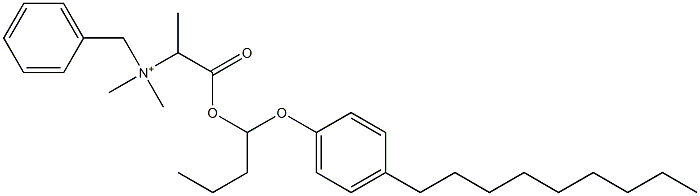 N,N-Dimethyl-N-benzyl-N-[1-[[1-(4-nonylphenyloxy)butyl]oxycarbonyl]ethyl]aminium Struktur