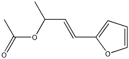 2-(3-Methyl-3-acetoxy-1-propenyl)furan Struktur