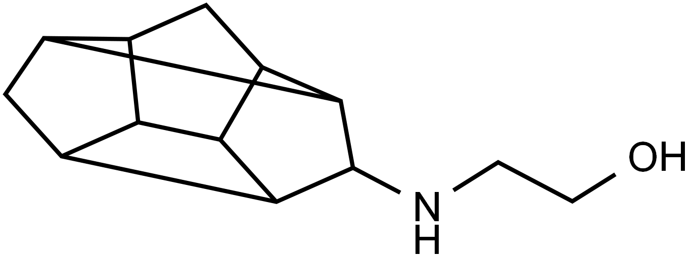 2-[(Pentacyclo[5.4.0.02,6.03,10.05,9]undecan-8-yl)amino]ethanol Struktur