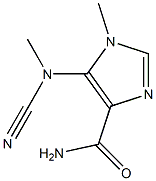 5-[Cyano(methyl)amino]-1-methyl-1H-imidazole-4-carboxamide Struktur