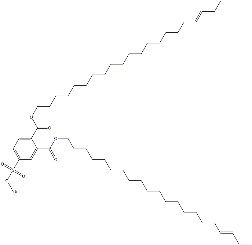 4-(Sodiosulfo)phthalic acid di(18-henicosenyl) ester Struktur