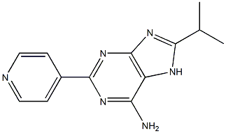 8-Isopropyl-2-(4-pyridinyl)adenine Struktur