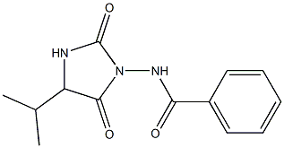 3-(Benzoylamino)-5-isopropylimidazolidine-2,4-dione Struktur