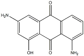 1-Hydroxy-3,8-diaminoanthraquinone Struktur