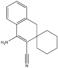 4-Aminospiro[naphthalene-2(1H),1'-cyclohexane]-3-carbonitrile Struktur