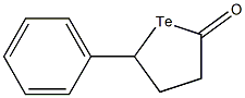 4,5-Dihydro-5-phenyltellurofuran-2(3H)-one Struktur