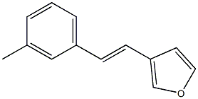 3-(3-Methylstyryl)furan Struktur