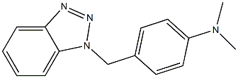 N,N-Dimethyl-4-[(1H-benzotriazole-1-yl)methyl]aniline Struktur