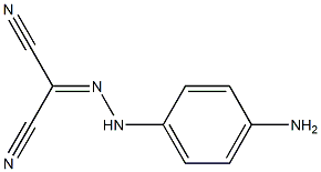 2-[2-(4-Aminophenyl)hydrazono]malononitrile Struktur