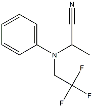 2-[N-(2,2,2-Trifluoroethyl)anilino]propanenitrile Struktur