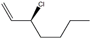 [S,(+)]-3-Chloro-1-heptene Struktur