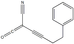 Cyano(4-phenyl-1-butynyl)ketene Struktur