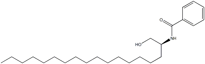 (-)-N-[(S)-1-(Hydroxymethyl)heptadecyl]benzamide Struktur