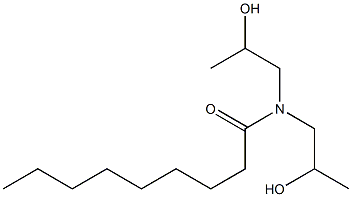 N,N-Bis(2-hydroxypropyl)nonanamide Struktur