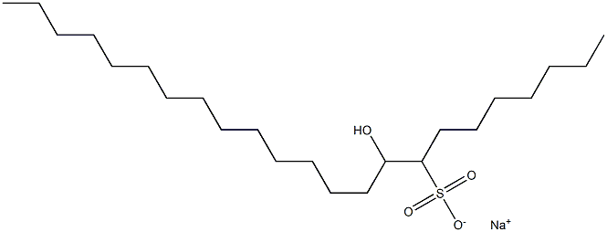 9-Hydroxytricosane-8-sulfonic acid sodium salt Struktur