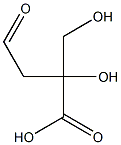 2-(Hydroxymethyl)-2-hydroxy-4-oxobutyric acid Struktur