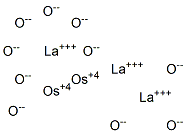 Trilanthanum diosmium decaoxide Struktur