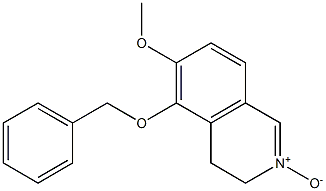 5-Benzyloxy-6-methoxy-3,4-dihydroisoquinoline 2-oxide Struktur