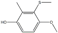 2-Methyl-3-(methylthio)-4-methoxyphenol Struktur