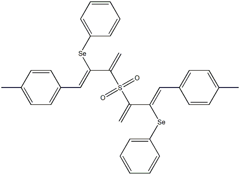 (4-Methylphenyl)(1-methylene-2-phenylseleno-2-propenyl) sulfone Struktur