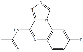 4-Acetylamino-8-fluoro[1,2,4]triazolo[4,3-a]quinoxaline Struktur