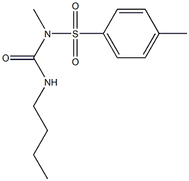 1-(4-Methylphenylsulfonyl)-1-methyl-3-butylurea Struktur