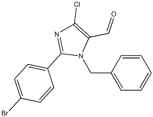 1-Benzyl-4-chloro-2-(4-bromophenyl)-1H-imidazole-5-carbaldehyde Struktur